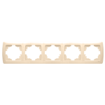 Рамка пятерная горизонтальная VIKO Carmen крем 90572105