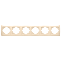 Рамка шестерная горизонтальная VIKO Carmen крем 90572106