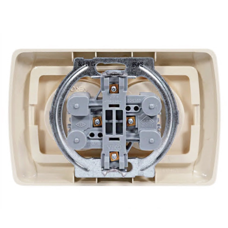 Розетка двомісна б/з VIKO Carmen крем 90562055