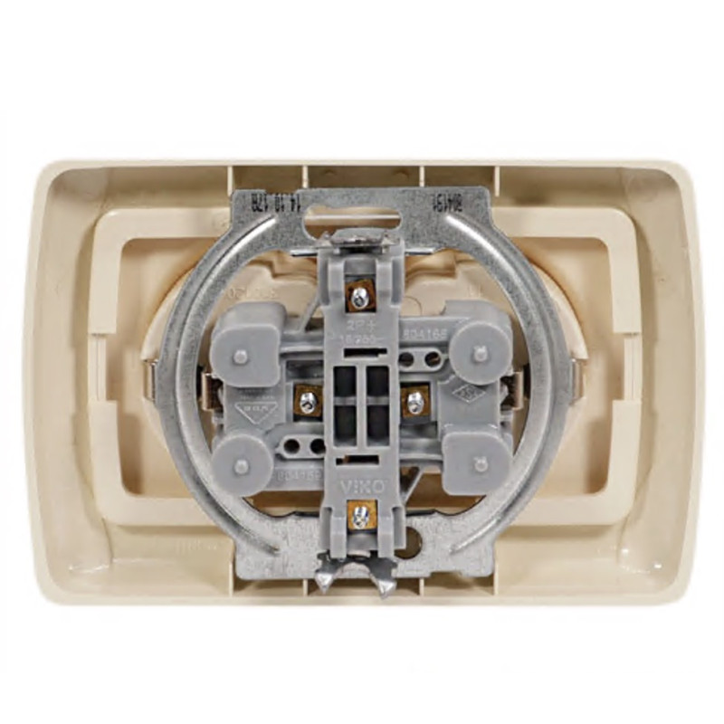 Розетка двойная с/з VIKO Carmen крем 90562056