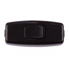 Выключатель для бра LUXEL 6А 250В IP20 чорный