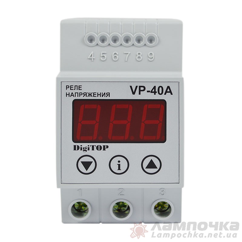 Реле напряжения DigiTOP на DIN-рейку VP-40A V-protector