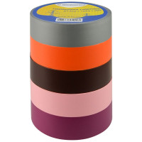 Набор изолент 0,13мм * 19мм / 20м (5 шт) АСКО-УКРЕМ A0150020020