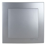 Выключатель одноклавишный NILSON Touran серебро 24131001