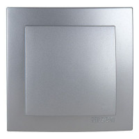 Выключатель одноклавишный NILSON Touran серебро 24131001