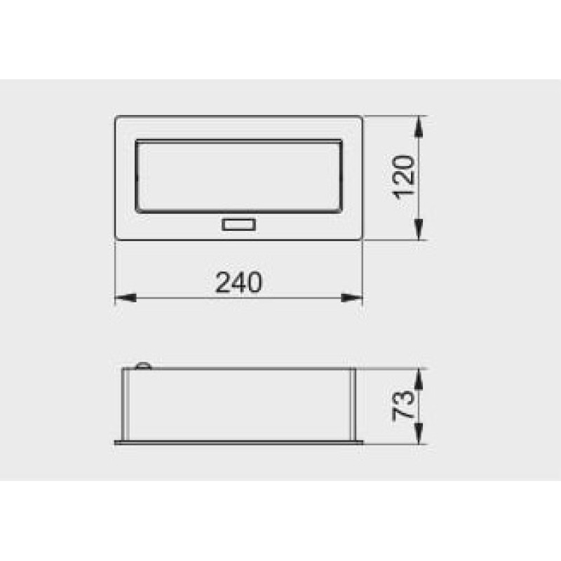 Удлинитель встроенный GTV SOFT 2xгн. schuko кабель 1.5 м, алюминий AE-PBSUC2GS-53