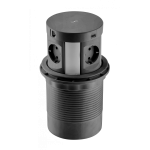 Удлинитель врезной GTV COMFORT PLUS 4x рос. schuko 1,5м, черный AE-BPW4S120P-20