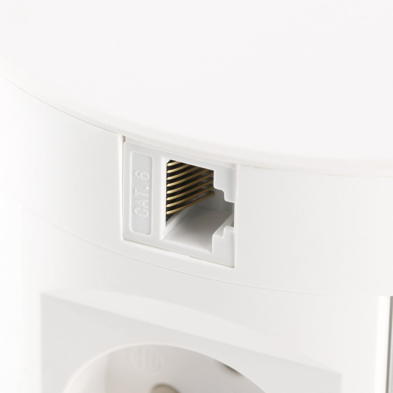 Подовжувач врізний GTV COMFORT PLUS 4x роз. schuko 1,5м, білий AE-BPW4S120P-10