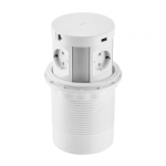 Удлинитель врезной GTV COMFORT PLUS 4x рос. schuko 1,5м, белый AE-BPW4S120P-10