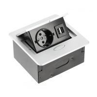 Удлинитель встроенный GTV AVARO 1x розетка schuko серебряный 1,5м AE-PB1SAVA-53