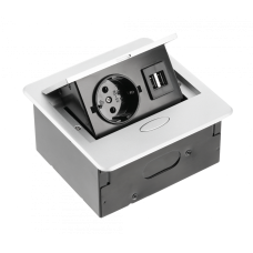 Удлинитель встроенный GTV AVARO 1x розетка schuko серебряный 1,5м AE-PB1SAVA-53