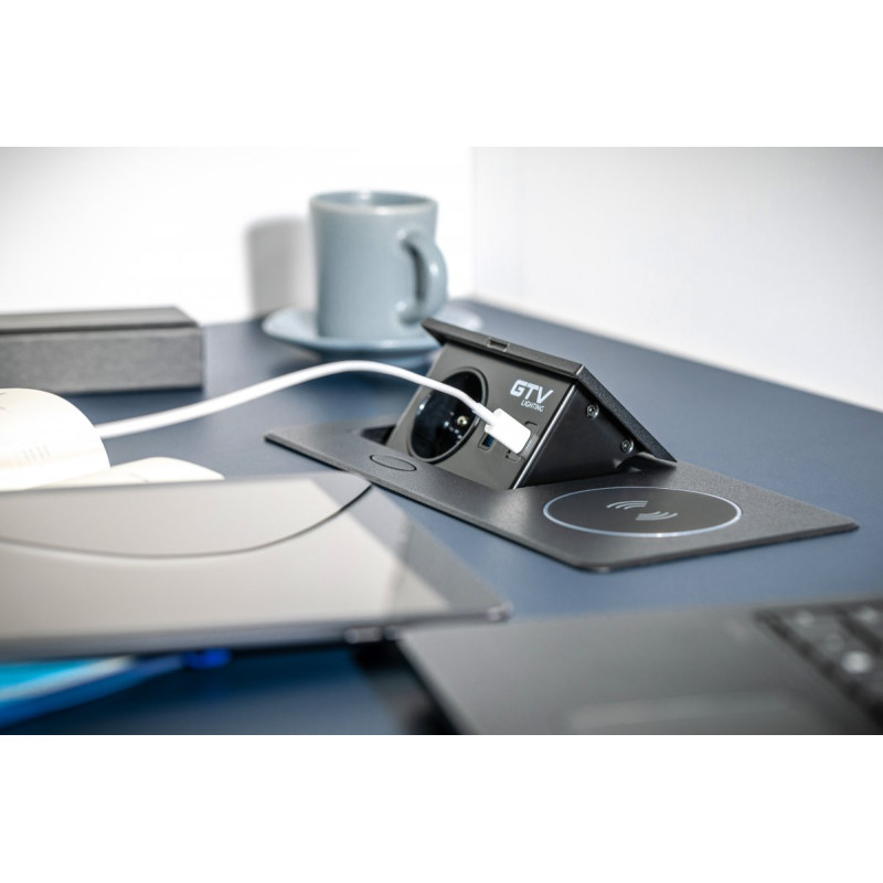 Удлинитель встроенный GTV AVARO PLUS 1 роз. schuko серебряный 1,5м AE-PB1SAVAP-53