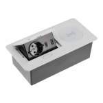 Удлинитель встроенный GTV AVARO PLUS 1 роз. schuko серебряный 1,5м AE-PB1SAVAP-53