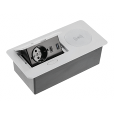 Удлинитель встроенный GTV AVARO PLUS 1 роз. schuko серебряный 1,5м AE-PB1SAVAP-53