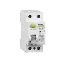 Устройство защитного отключения (УЗО) NOARK 2Р 25А 30mА Ex9L-N (108314)