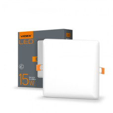 Встраиваемый LED светильник безрамочный VIDEX 15W 4100K квадратный (VL-DLFS-154)