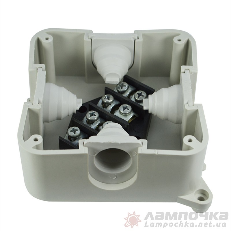 Коробка распределительная для наружного монтажа Р3 120х120х65 клема 4 х10 мм IP44