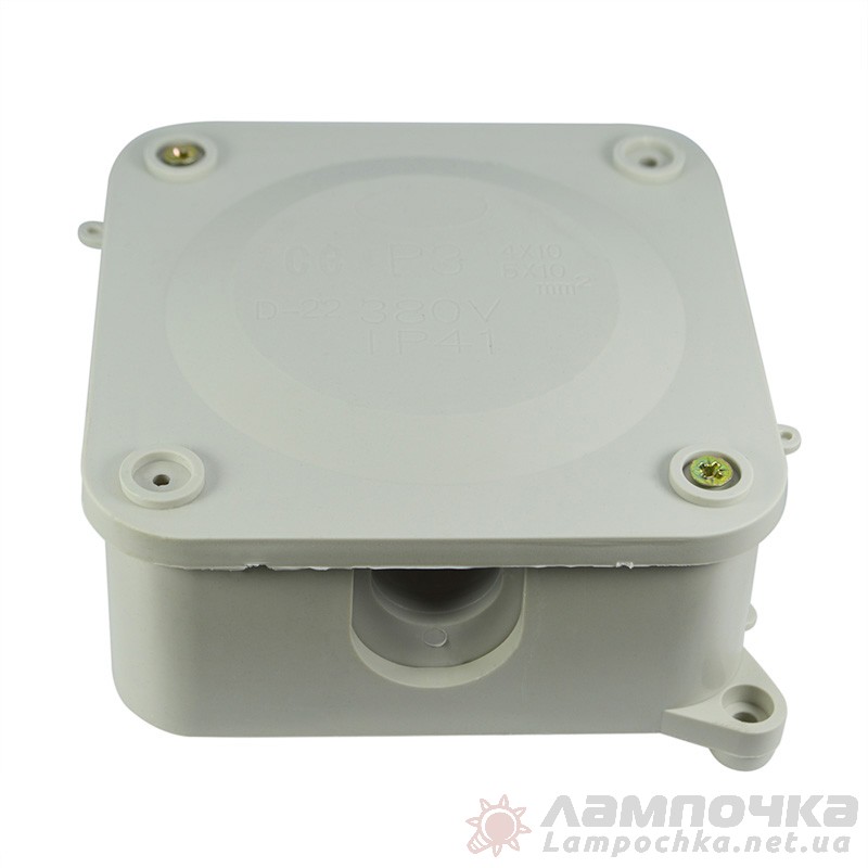Коробка распределительная для наружного монтажа Р3 120х120х65 клема 4 х10 мм IP44