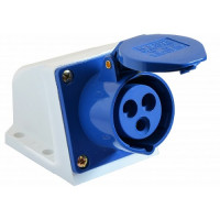 Розетка стаціонарна 113 2Р+РЕ 16А 220-250В IP44 A0080040001