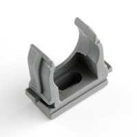 Кріплення для гофрованої труби скоба сіра D40 APRO (25шт)