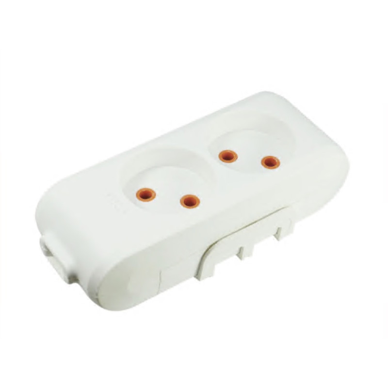 Колодка VIKO 2 гнезда без заземленния белая Multi-Let 90112200