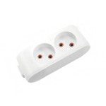 Колодка VIKO 2 гнезда без заземленния белая Multi-Let 90112200