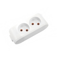 Колодка VIKO 2 гнезда без заземленния белая Multi-Let 90112200