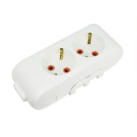 Колодка VIKO 2 гнезда с заземлением белая Multi-Let 90114200