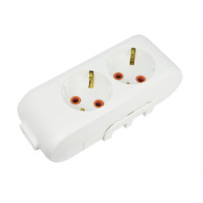 Колодка VIKO 2 гнезда с заземлением белая Multi-Let 90114200