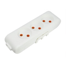 Колодка VIKO 3 гнезда без заземления белая Multi-Let 90112300