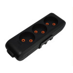 Колодка VIKO 3 входи без заземлення чорна Multi-Let 90132300