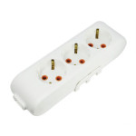 Колодка VIKO 3 гнезда с заземлением белая Multi-Let 90114300