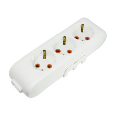 Колодка VIKO 3 гнезда с заземлением белая Multi-Let 90114300