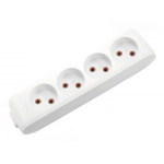 Колодка VIKO 4 гнезда без заземления белая Multi-Let 90112400