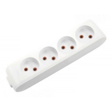 Колодка VIKO 4 гнезда без заземления белая Multi-Let 90112400