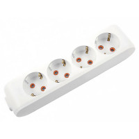 Колодка VIKO 4 гнезда с заземлением белая Multi-Let 90114400