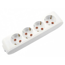 Колодка VIKO 4 гнезда с заземлением белая Multi-Let 90114400