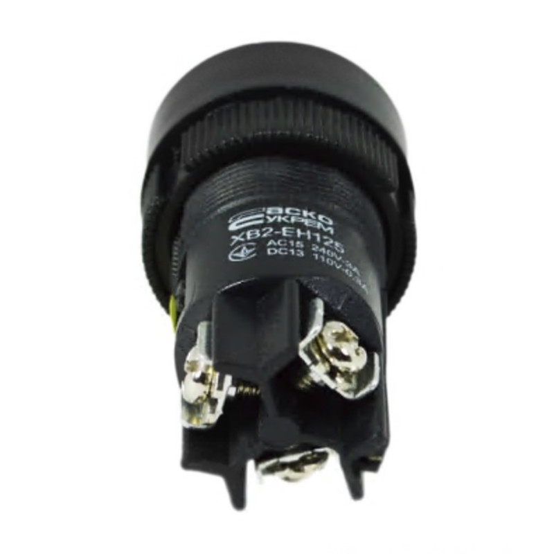 Кнопка "Старт" АСКО-УКРЕМ XB2-ЕН125 с фиксацией черная (NO+NC) A0140010040