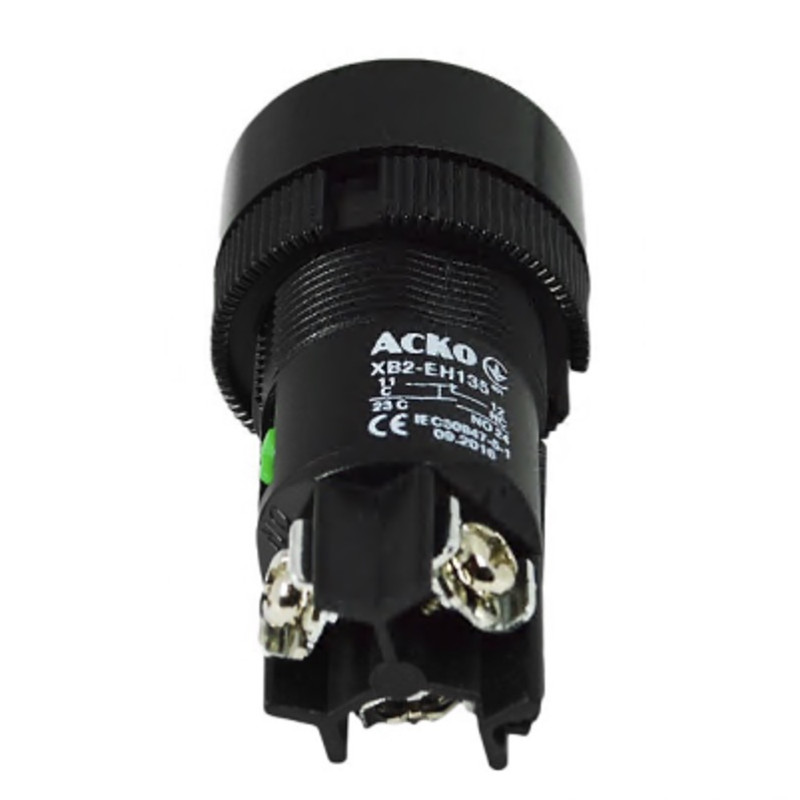 Кнопка "Старт" АСКО-УКРЕМ XB2-ЕН135  с фиксацией зеленая (NO+NС) A0140010041