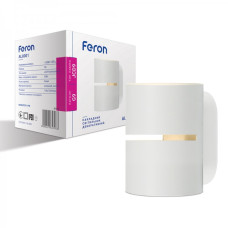 Настенный накладной светильник FERON AL8001 G9 белый круг 40164