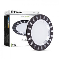 Точечный LED светильник FERON AL779 5W 400Lm 4000K чорный 28732