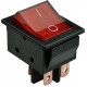 Переключатель АСКО-УКРЕМ KCD2-6-201N R/B 1-клавишный красный с подсветкой 30А A0140040160