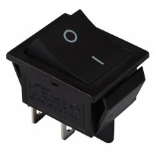 Переключатель АСКО-УКРЕМ KCD2-201 B/B 1-клавишный черный A0140040100
