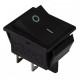 Переключатель АСКО-УКРЕМ KCD2-201 B/B 1-клавишный черный A0140040100