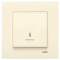Выключатель одноклавишный проходной с подсветкой VIKO Karre крем 90960163