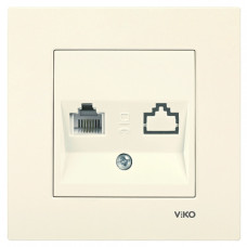 Розетка компьютерная VIKO Karre крем 90960132