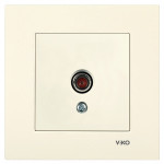 Розетка ТВ кінцева VIKO Karre крем 90960110