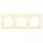 Рамка тройная горизонтальная VIKO Karre крем 90960212