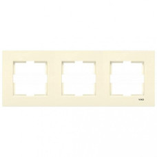 Рамка тройная горизонтальная VIKO Karre крем 90960212