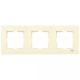 Рамка тройная горизонтальная VIKO Karre крем 90960212